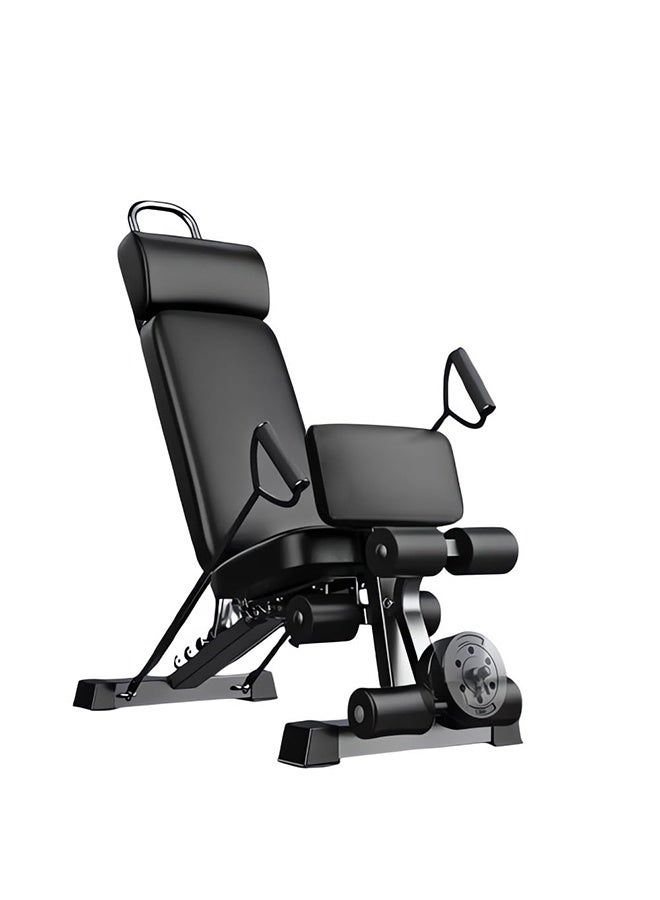 والالا مقعد دمبل متعدد الاستخدامات 17 في 1 ومقعد للجلوس - مسند ظهر قابل للتعديل، معدات رياضية منزلية قابلة للطي، سعة وزن 500 كجم - لضغط الدمبل، وحبل الشد، وتمارين الجذع، وتدريب الجسم بالكامل - Image 1